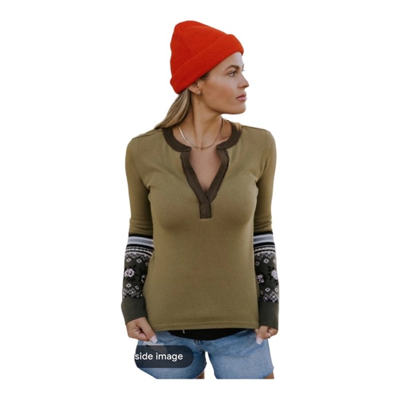 Nwt Mikah Layering Thermal Cuff / army combo - Picture 2 of 5